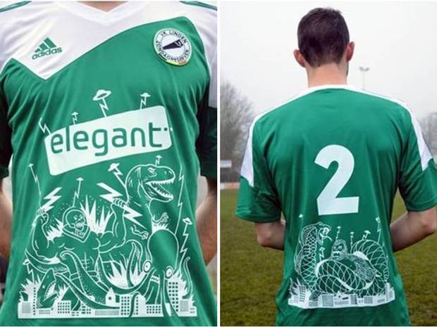 Maglia d’artista per club amatoriale del Belgio