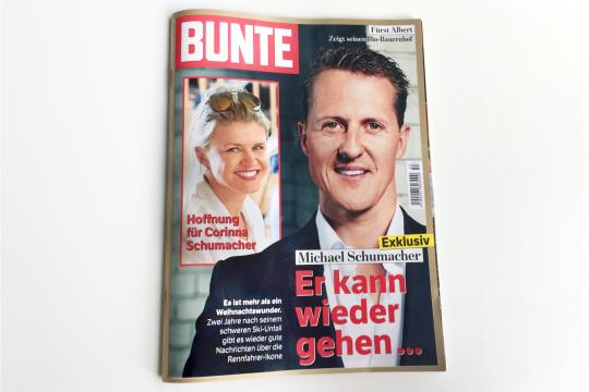 Schumi: per la Bunte “cammina”, ma l’entourage smentisce