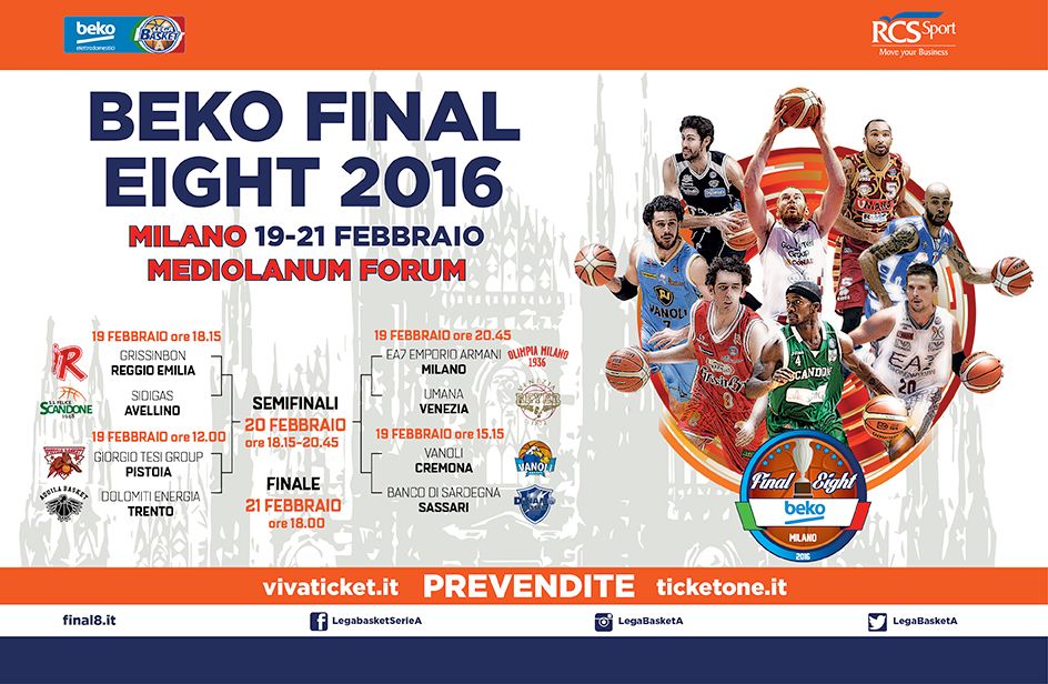 Basket: Coppa Italia, Pistoia-Trento apre le Final-8 di Milano