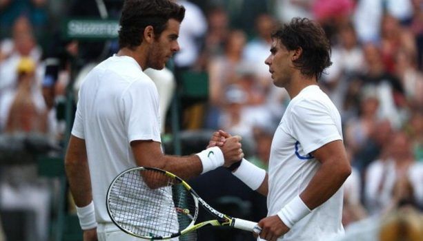Tennis: a Wimbledon quarto di finale emozionante tra Nadal e Del Potro