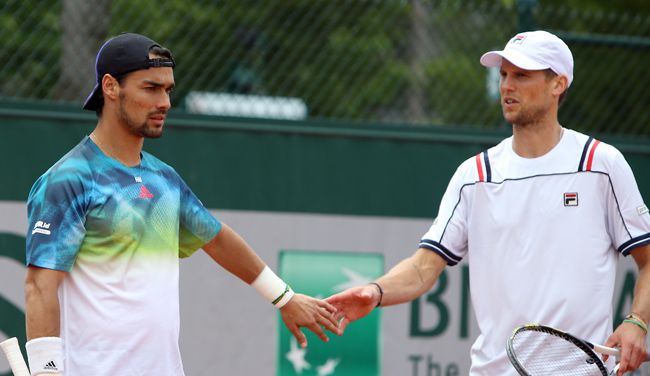 Derby azzurro al Roland Garros: tra poco Fognini contro Seppi