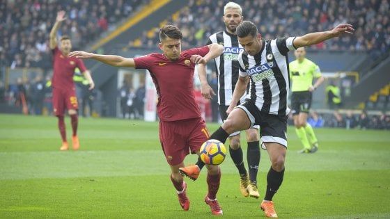 La Roma tenta l’assalto alla zona Champions League nella trasferta ad Udine (ore 21,00)