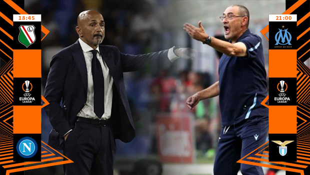 Europa League, Legia-Napoli e Marsiglia-Lazio: punti pesanti per le italiane