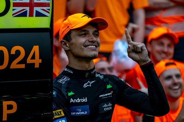 Lando Norris McLaren Formula 1 vincitore