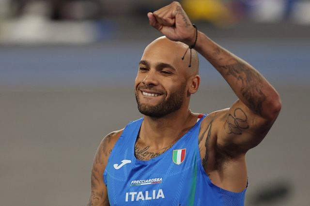 Lamont Marcell Jacobs Italia staffetta 4x100