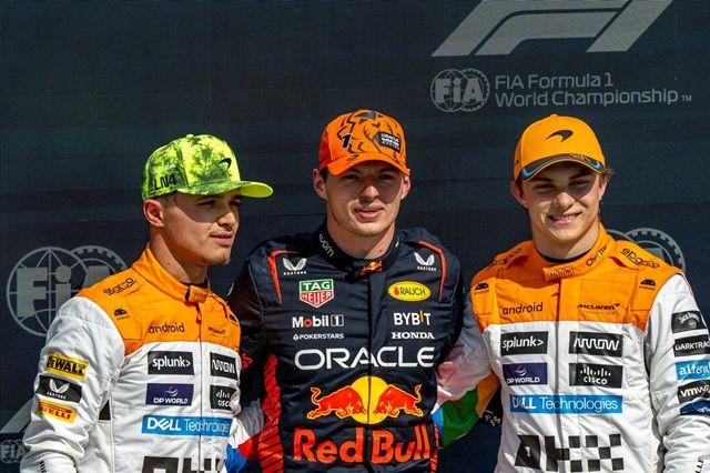 Piastri, Norris e Verstappen Formula 1