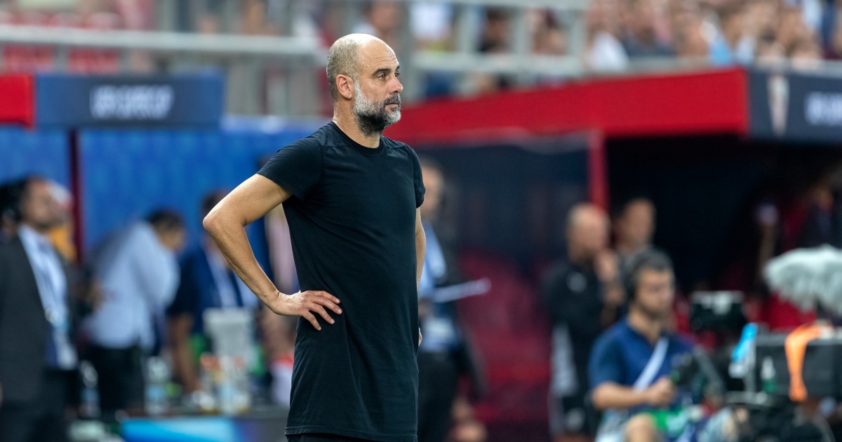 Pep Guardiola, allenatore del Manchester City